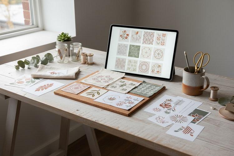 Pattern & Print Library - Digital Patterns & Mockups for Creatives - The Digital Pattern Desk