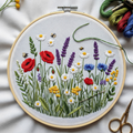 Wildflower Meadow Embroidery Pattern