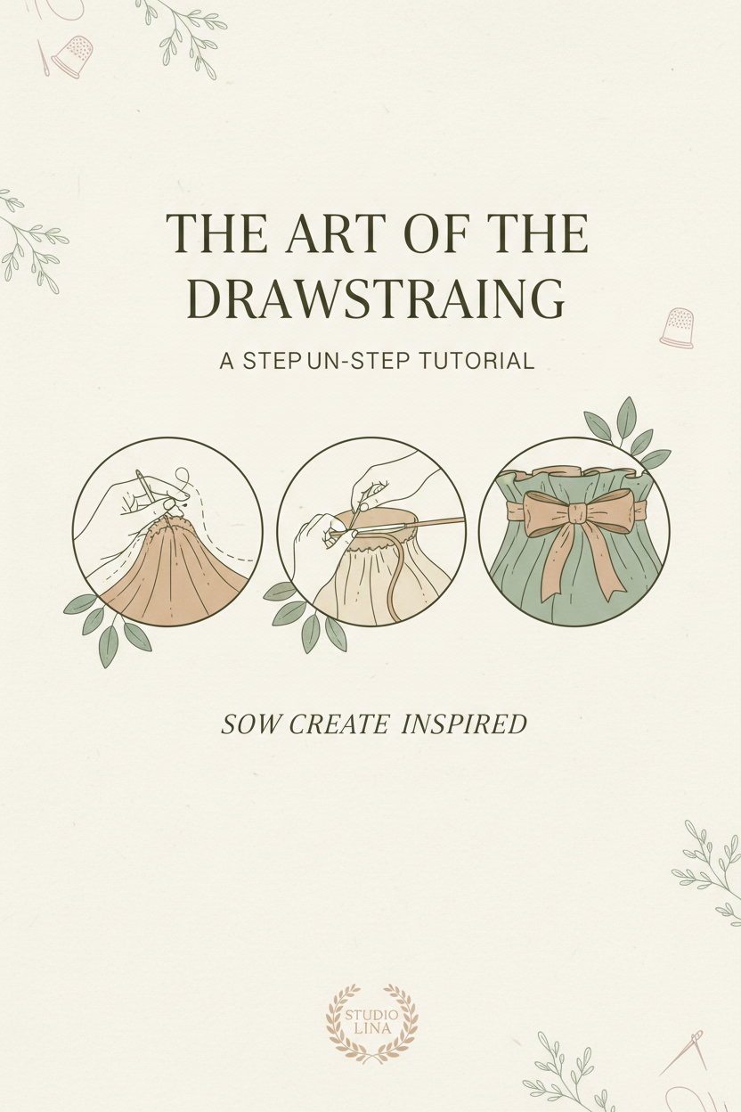 Drawstring Bag Sewing Pattern PDF - Easy DIY Tutorial | Digital Download