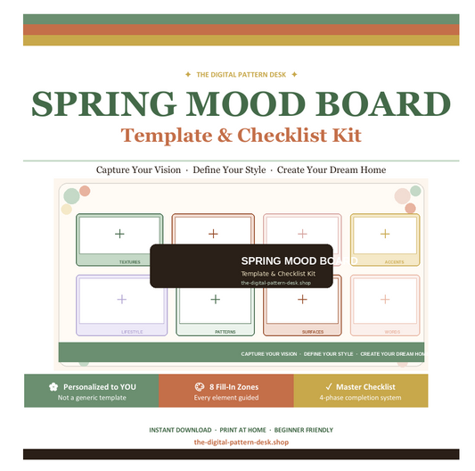 spring mood board kit | Template & Checklist Kit